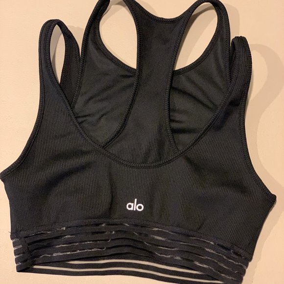 ALO Yoga Other - Alo Yoga Double Layered Black Sports Bra